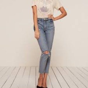 Reformation Cropped Cigarette Jean